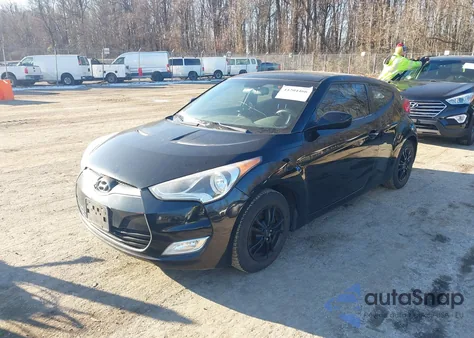2012 Hyundai Veloster Base W/Black from USA, damaged, VIN KMHTC6AD5CU071809